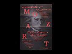 Bureau Collective xe2x80x93 Sinfonieorchester St.Gallen #black #red #mozart #poster