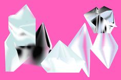 HORT | Foragepress.com #pink #diamond #shapes