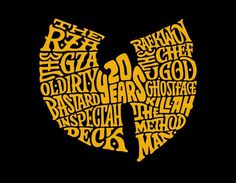 Wu-Tang Clan 20th Anniversary on Behance by 86era #typography