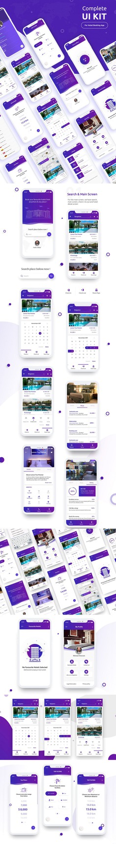 Complete UI Kit – Hotel Booking App