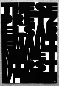 tipoplakat | These Pretzels #white #black #pos #poster #and #typography