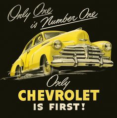 All sizes | Number One! | Flickr - Photo Sharing! #script #chevrolet #advertising #illustration #car