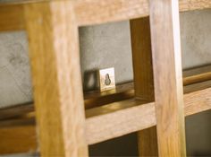 Mirror WALLOUT ZEPPELIN Fly Massive Millworks #mirror #interior #wall #oak #wood #brass #constructivism #modernism
