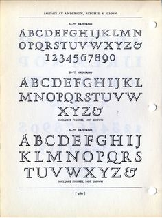 Hadriano type specimen #type #specimen #typography