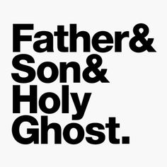 All sizes | Fab Three | Flickr - Photo Sharing! #wahl #ghost #design #matt #father #matthew #holy #son #typography