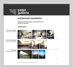 Architectural Visualisation #website #layout #web
