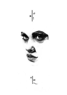 Stasis by RareOnyx #white #nose #eyes #black #stasis #illustration #minimal #and #face #mouth