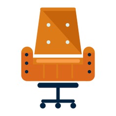 See more icon inspiration related to chair, seat, comfort, office chair, comfortable, furniture and household and Tools and utensils on Flaticon.