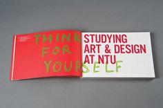 NTU Art & Design Book 10/11 : Andrew Townsend #typography #layout #book