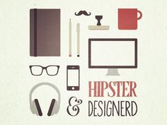 hipster-designerd #glasses #hipster #moustasche #ampersand #iphone #imac