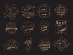 Illustrated Badge Template Pack
