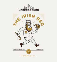 Underground Beer Club Label #beer #label #poster