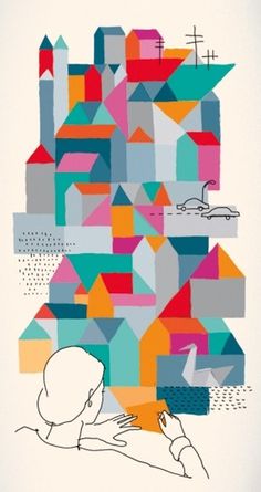 J U L I A G U T H E R #guther #of #illustration #triangle #origami #art #concentration #julia