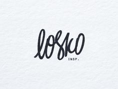 Dribbble - Losko by Вячеслав Новосельцев #typography