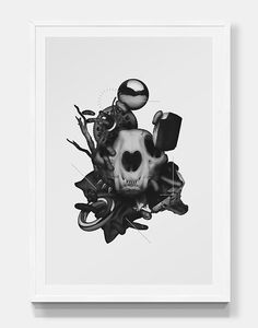 Parallel darkness #poster #illustration #dark #design #collage
