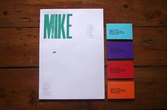 New Le Mike stationery! Letterpress letterheads... The further adventures of Mike #print
