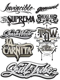 Type Treatments - Hydro74 #lettering #typography