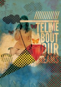 tell_me_about_your_dreams_a3.jpg (500×707) #halftone #design #poster