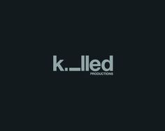 Killed logo design inspiration #logo #design #creative #typography