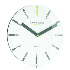 London Clock Company 'Ignite' Letter Wall Clock White, 30cm x 3.5cm