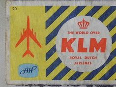 momentitus ((by Swaalfke)) #pattern #design #color #klm #airline #ephemera