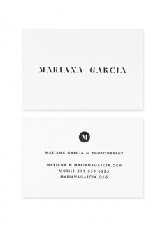 Face. Works. / Mariana García. #business #card #designbyface #stationery #logo #face #typography
