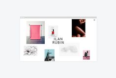 Ilan Rubin by Javas Lehn Studio #site #website #web design