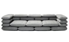 Brick 3 Seater #sofa #pillows