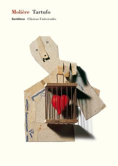 Santillana : Isidro Ferrer #heart #ferrer #huesca #tartufo #spain #book #cover #isidro #cage #moliere