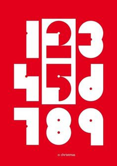 Christmans type on the Behance Network #christmas #type #number #poster