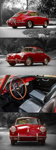 Quotes about Happiness : 1962 #Porsche 356 Carrera 2 / 310 produced / 130hp 2.0l F4 / red / Germany / 17-... - Quotess | Bringing you the best creative stories from around the world
