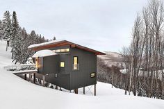 Search Laurentian Ski Chalet – Weekend Retreat Located on the Steep Slope of a Former Ski Hill