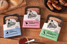 Abe Froman's SausageÂ The Dieline #packaging #sausages #pig