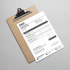 Printable Invoice Template Business Invoice Invoice Design | Etsy