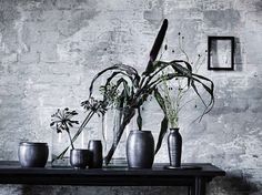 Graphic-ExchanGE - a selection of graphic projects #white #vase #black #wall #flower #table