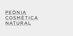 Peònia Cosmètica Natural on Branding Served #mark #branding #word #identity #logo #typography