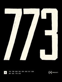Area Code Project — Posters #numbers #mcquade #poster