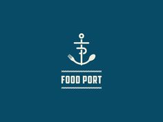 food port logo #design #port #food #logo #anchor