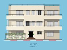 tlv buildings by avner gicelter #tel #aviv #illustration #building