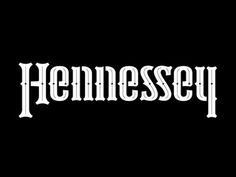Hennessey #stencil #logo #typography