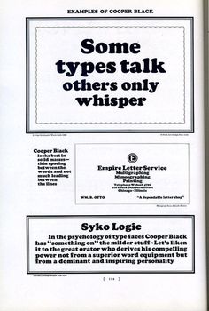 Today's type specimen is Cooper Black. #typography