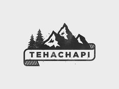 Tehachapi Again by brian hurst #inspiration #bw #design #logo #mountains