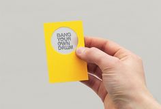 Bang Your Own Drum #business #branding #card #identity #stationery