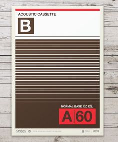 Audio Cassette Posters by Neil Stevens #helvetica #swiss #typography