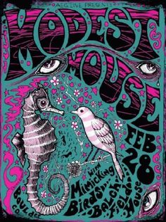 Google Image Result for http://goodthoughts4all.com/press/wp-content/uploads/2009/12/ModestMouse.jpg #seahorse #mouse #print #modest #bird #poster