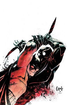tumblr_lw4grhKcFQ1qdu2tro1_1280.jpg (594×918) #capullo #batman #illustration #fight #comics