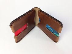 Flip Cardholder/Wallet Austin Pecan Horween Leather by Eighteen32 #wallet #cardholder #pecan #leather #horween