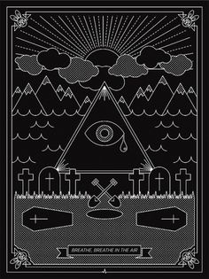 Dark Side of the Moon Posters on the Behance Network #illustration #poster