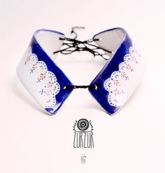 The Awesome Project | ZURZUR jewelry on the Behance Network #collar #folk #ethno #porcelain #jewellery #illustration #jewelry #painting #ceramic