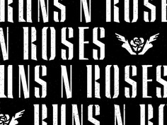 Runs N Roses condensed stencil white black flower hermes roses guns guns n roses team ragnar